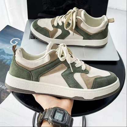 olive cream dash sneakers